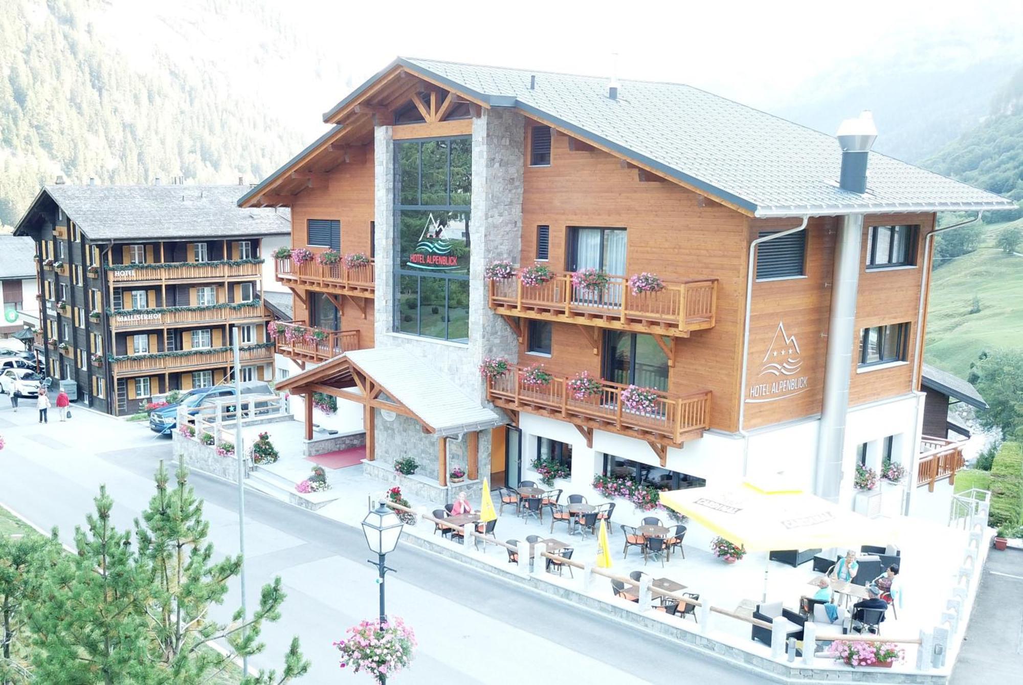 Hotel Alpenblick-Leukerbad-Therme Esterno foto